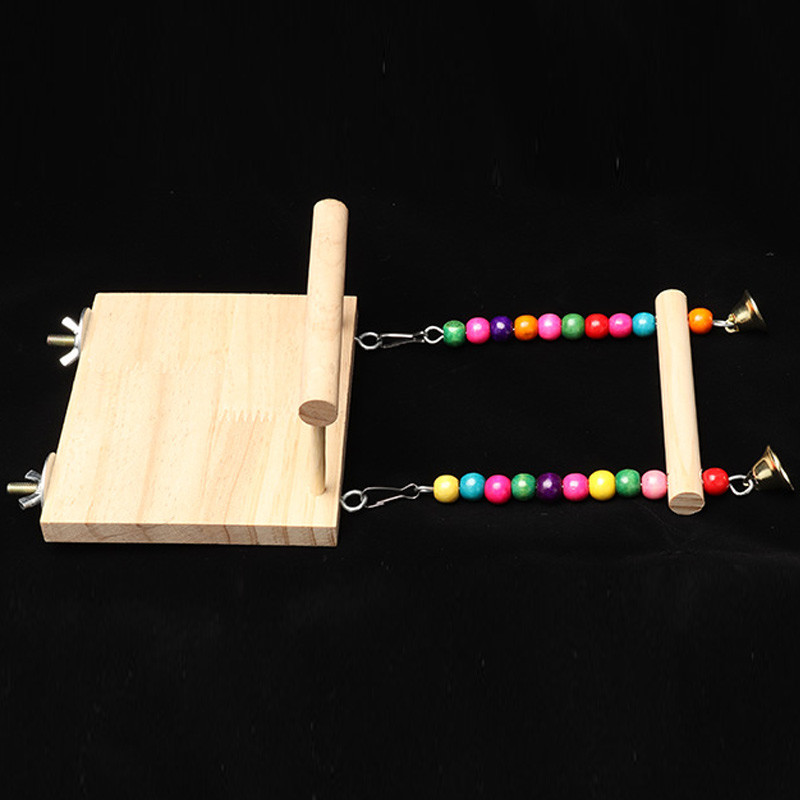 Papagailis putns, koka šūpoles asaru statīvs mājdzīvnieku rotaļlieta, piekārta platforma, statīvs, rotaļu statīvs, papagaiļa papagaiļa laktas, dēlis putnu būrim