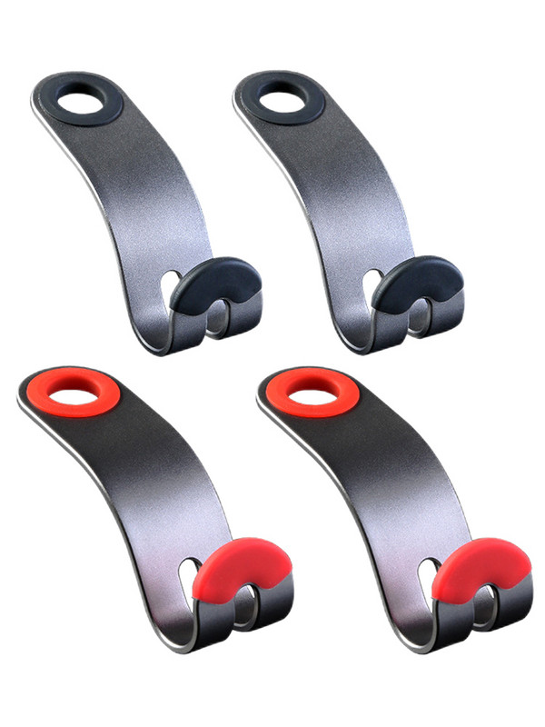 2 buc. cârlige pentru tetieră pentru scaunul de mașină, umerașe, design special semideschis, cârlige pentru scaunul din spate al mașinii, pentru geantă, poșetă, haine, haine, haine NOV99