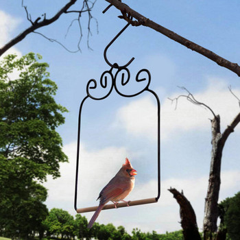 1 ΤΕΜ. Household Iron Hummingbird Swing Bird Feeder Μεταλλικό πλαίσιο Κρεμαστό αξεσουάρ κλουβιού πουλιών