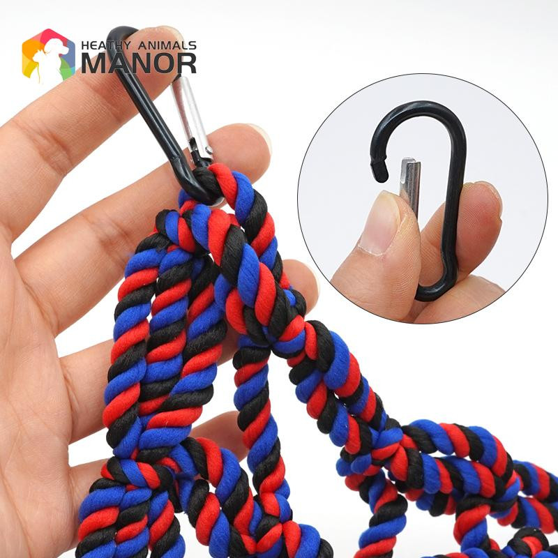 Plasa de catarare pentru pasari Coarda de nailon Papagal Coarda agatata Stand Plasa Leagan Coarda de joc Scara de mestecat Jucărie Catarame Jucării sportive