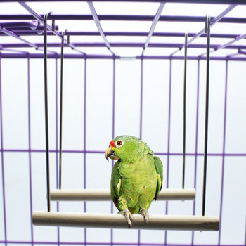 Φυσικά ξύλινα πουλιά Πέρκα Παπαγάλοι Κρεμαστό Κλουβί Κρεμαστό Κρεμαστό Παιχνίδι Βάση βάσης