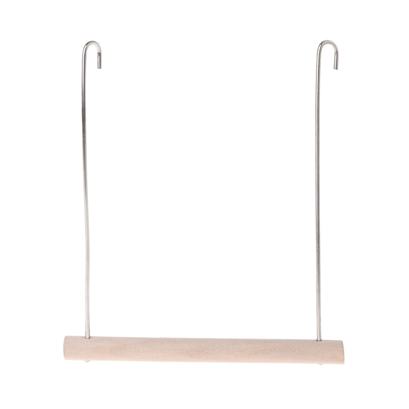 Natūralūs mediniai paukščiai ešeriai papūgos kabantys sūpynės narvelyje pakabukų žaislų stovo laikiklis