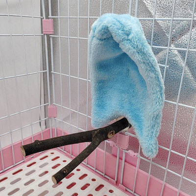 1 vnt. Minkštas pliušinis paukščių hamakas, žieminis vėjui atsparus paukščių papūgos narvas, pakabinamas lova, papūgos urvas, slėptuvė, naminių paukščių lizdų reikmenys