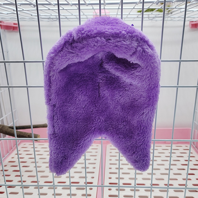 1 vnt. Minkštas pliušinis paukščių hamakas, žieminis vėjui atsparus paukščių papūgos narvas, pakabinamas lova, papūgos urvas, slėptuvė, naminių paukščių lizdų reikmenys