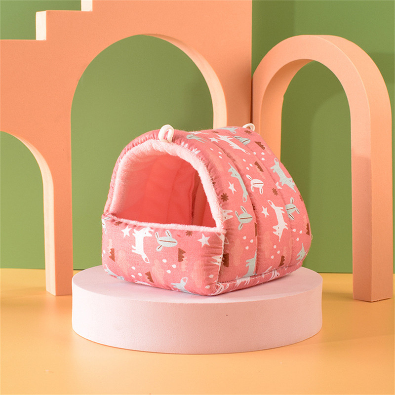 Φωλιά χάμστερ κατοικίδιων ζώων βελούδινη ζεστή και άνετη αιώρα με χειμωνιάτικο παπαγάλο Σπήλαιο Κλουβί Καλύβα Σκηνής Προμήθειες για κατοικίδια Αξεσουάρ παπαγάλου κλουβιού πουλιών