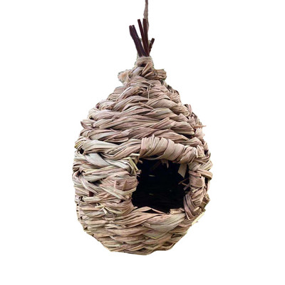 11 stiili lindude pesa linnupuur Naturaalse muru munaga puur linnumaja õues dekoratiivsed kootud rippuvad papagoipesamajad