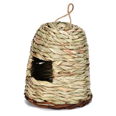 11 stiili lindude pesa linnupuur Naturaalse muru munaga puur linnumaja õues dekoratiivsed kootud rippuvad papagoipesamajad