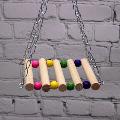 Jucării pentru papagali Suport pentru papagali Pod suspendat Suport pentru bară Suport de bară de vânt Tigru Bujor Jucărie de mestecat Cușcă pentru păsări Accesorii pentru păsări