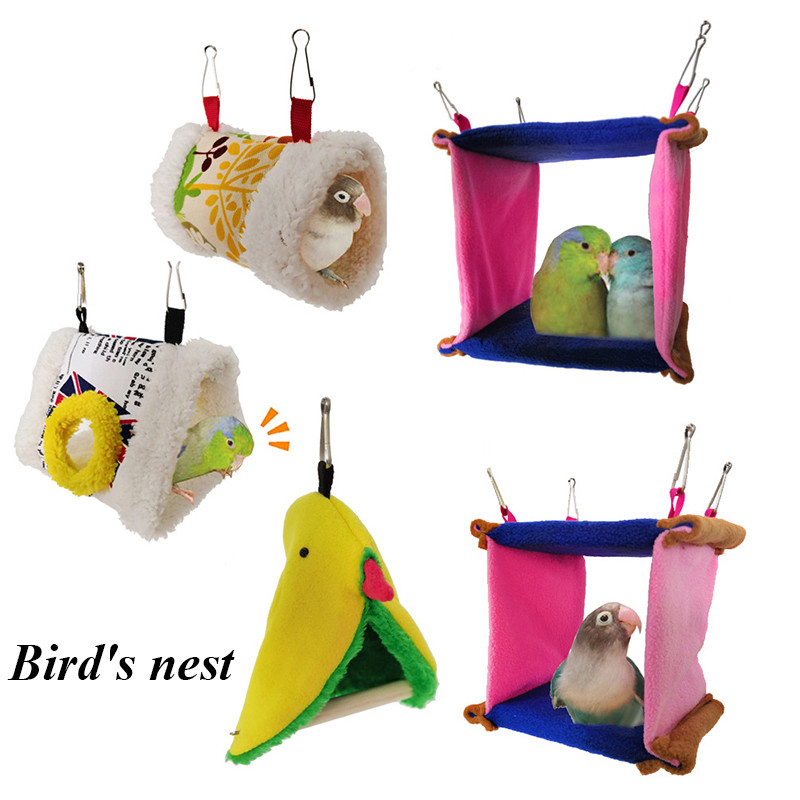 2022 de primăvară nou hamac pentru papagali, modă pentru animale de companie, cuști pentru papagali, hamac cald, colibă, cort, peșteră suspendată pentru dormit și clocire