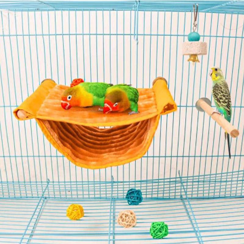 Cuib de păsări Casă de iarnă caldă pentru papagali Pat hamac Cort Jucărie Cușcă de păsări Suport de biban pentru papagali Budgies Peruș