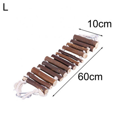 Παιχνίδι Ξύλινο Κλουβί Διακόσμηση για κατοικίδια Πουλί Παπαγάλος Σχοινί Σκάλα Κρεμαστή Γέφυρα Κρεμαστό Διακόσμηση Κλουβιού