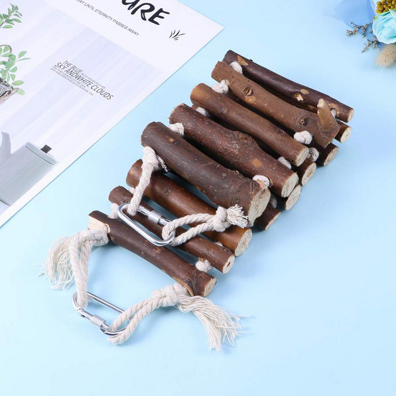 Παιχνίδι Ξύλινο Κλουβί Διακόσμηση για κατοικίδια Πουλί Παπαγάλος Σχοινί Σκάλα Κρεμαστή Γέφυρα Κρεμαστό Διακόσμηση Κλουβιού