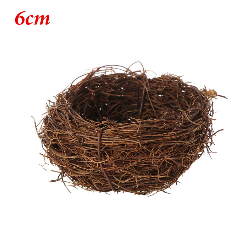1 vnt. mielas vynmedžio austas dirbtinis paukščių lizdas šiaudų lizdas su netikrais kiaušiniais Namų dekoravimas Velykų papuošalų fotografijos reikmenys, dovana vaikams