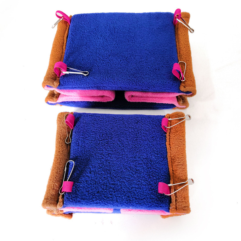 Τετράγωνη φωλιά παπαγάλου πουλιού Μαλακή βελούδινη αιώρα παπαγάλου πουλιών Ζεστό κρεμαστό κρεβάτι για κατοικίδια Σπήλαιο Κλουβί Σκηνή Σκηνή Σπίτι για μικρά ζώα