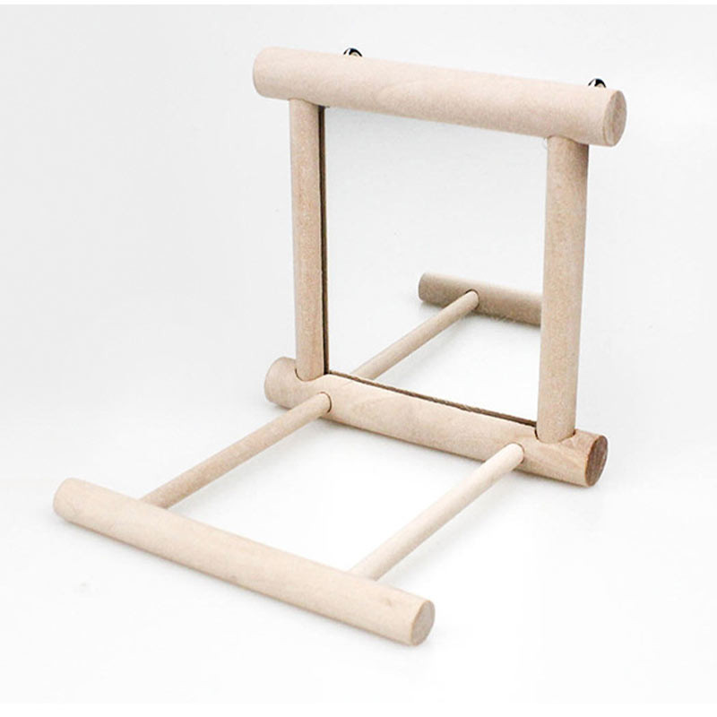 Papagal Pasăre Leagăn din lemn Biban Stand Jucărie pentru animale de companie Agățat Platformă Suport Suport de joacă Budgie Parakeet Biban Placă pentru cușcă pentru păsări