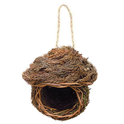 Cușcă de păsări Cușcă de păsări Iarbă naturală Cușcă de ouă Casă de păsări în aer liber Decorativ țesut agățat Cuib de papagali Case pentru animale de companie Dormitor Natura
