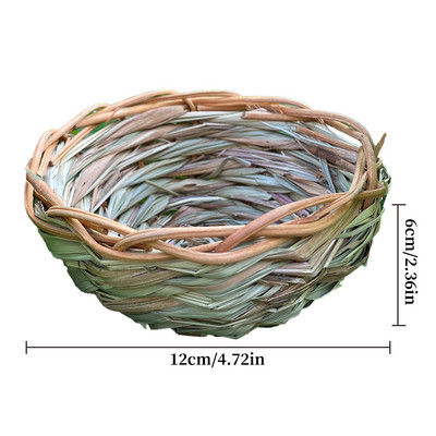 Cușcă de păsări Cușcă de păsări Iarbă naturală Cușcă de ouă Casă de păsări în aer liber Decorativ țesut agățat Cuib de papagali Case pentru animale de companie Dormitor Natura