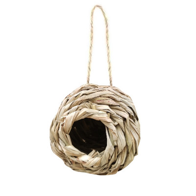 Cușcă de păsări Cușcă de păsări Iarbă naturală Cușcă de ouă Casă de păsări în aer liber Decorativ țesut agățat Cuib de papagali Case pentru animale de companie Dormitor Natura