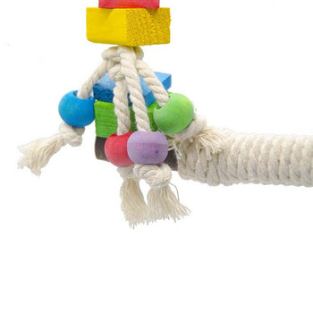 Дъвчаща птица люлка играчка, папагал цветна стойка детска площадка висяща стойка стълб клетка за птици аксесоари висяща играчка за корела
