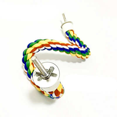 Pet New Bird Toys Κρεμαστά Πολύχρωμα Σχοινιά Παιχνίδια Τύπος Για Σχοινί Bungee Πουλί Παιχνίδι Calopsita Parrot Αξεσουάρ Πουλιά