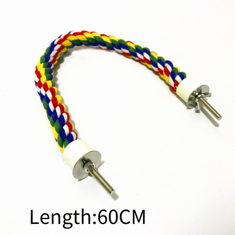 Pet New Bird Toys Κρεμαστά Πολύχρωμα Σχοινιά Παιχνίδια Τύπος Για Σχοινί Bungee Πουλί Παιχνίδι Calopsita Parrot Αξεσουάρ Πουλιά