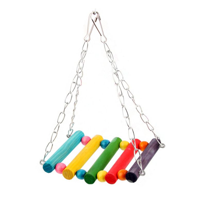 69HF 3 bucăți agățat cușcă papagal jucărie veveriță hamster veveriță hamac cuib păsări leagăn scară dihor jucărie