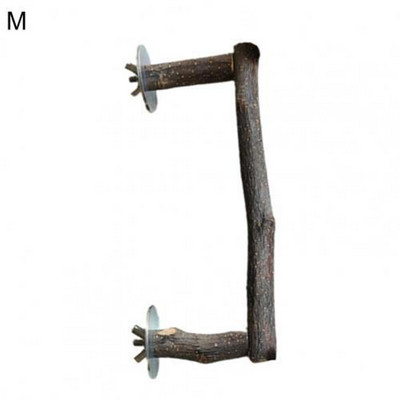 Papūgos stovas U formos paukščių geriamojo vandens butelis maisto dubuo lazdelės medžio masyvo papūgos ešerio stovas paukščių narvas