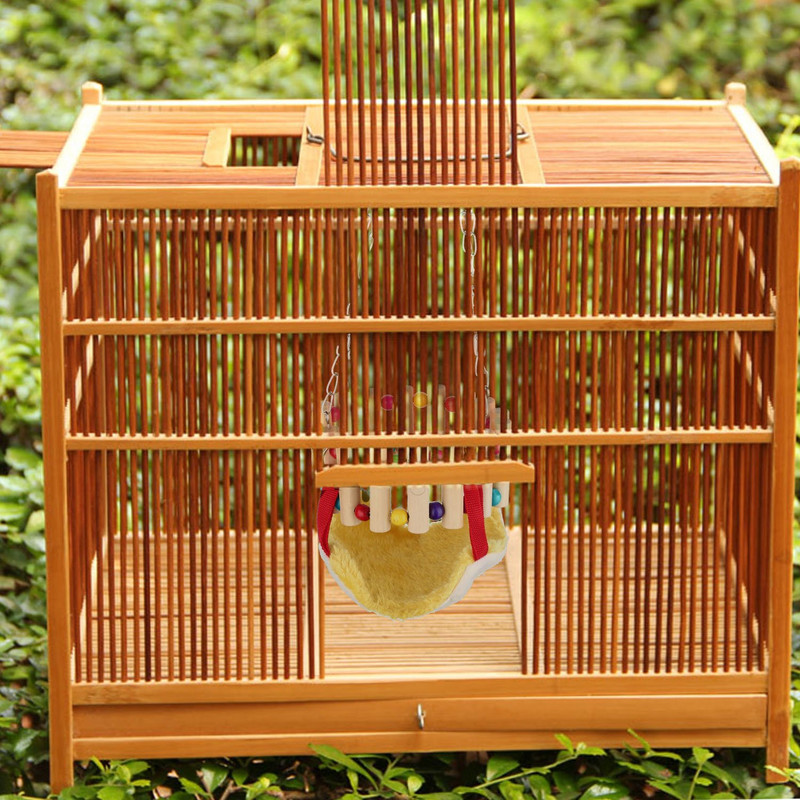 Jucărie mică pentru animale de companie cu hamac, jucărie pentru agățat cușcă papagal, jucărie leagăn pentru hamster, jucărie de mestecat iepure veveriță Totoro chinchilla