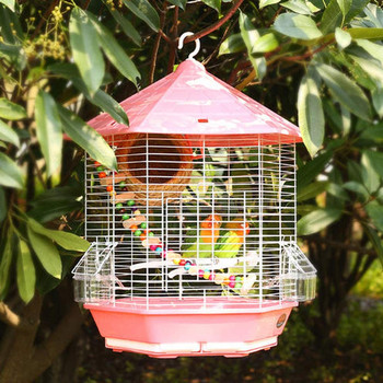 Χειροποίητο υφαντό ψάθινο πουλί Φωλιά αναπαραγωγής Hatch House Birdcage Birdhouse For Parrot Parakeet Cockatiel Lovebird Dove Pigeon
