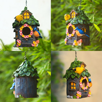 Κρεμαστό ρετσίνι Bird Cage Αυλή Διάταξη κήπου Bird Ne-st Hanging Parakeet House Box Για Εξωραϊσμό Μπαλκονιού Διακόσμηση εξωτερικού χώρου