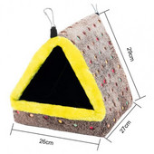Mugav lemmiklooma rippvoodi Kaasaskantav lemmiklooma lindude pesa kolmnurga kujuga papagoid lemmikloomade magamispesa maja hoiab sooja