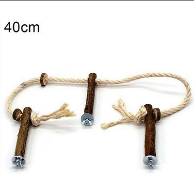 1 buc jucărie frânghie pentru păsări bibani frânghie pentru cățărat bungee jucării pentru păsări frânghie biban Stand cușcă frânghie suport din lemn de biban pentru papagal papagal