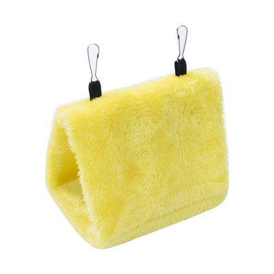 Χειμερινή βελούδινη καλύβα πουλιών, κλουβί φωλιά κρεβατιού με σκηνές, αιώρα πουλιών Parrot Lovebirds Mynah