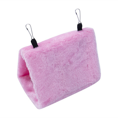 Χειμερινή βελούδινη καλύβα πουλιών, κλουβί φωλιά κρεβατιού με σκηνές, αιώρα πουλιών Parrot Lovebirds Mynah