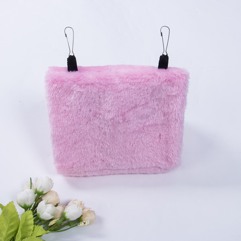 Χειμερινή βελούδινη καλύβα πουλιών, κλουβί φωλιά κρεβατιού με σκηνές, αιώρα πουλιών Parrot Lovebirds Mynah