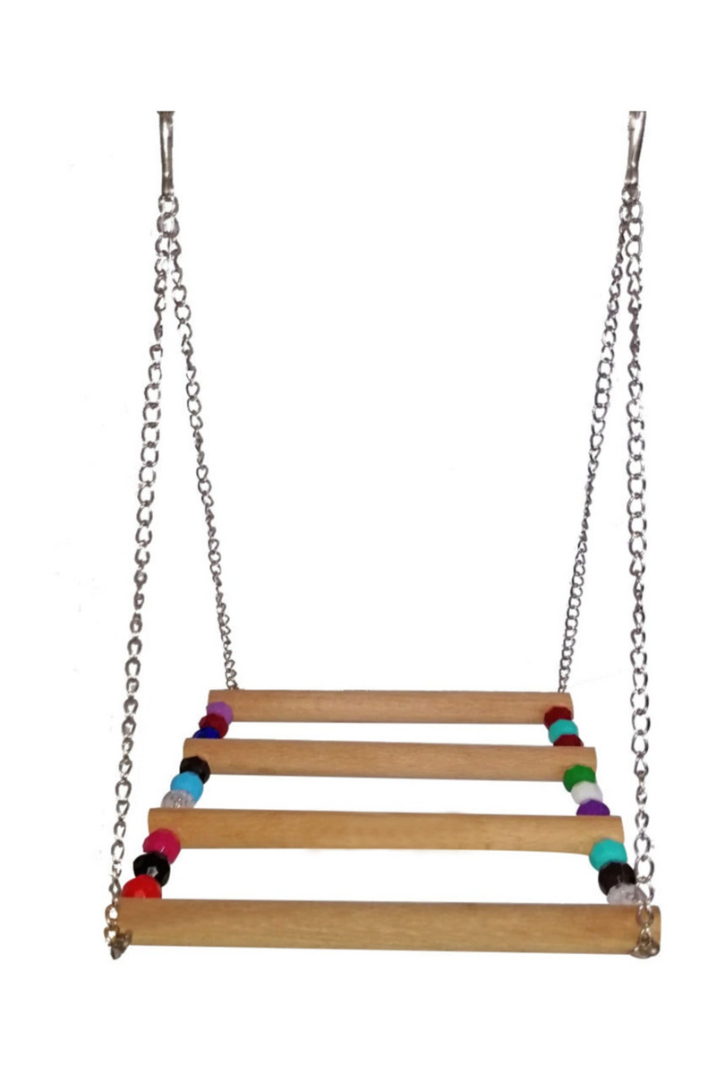 Rotipet Bridge Leagăn Păsări Accesoriu jucărie Păsări de curte Divertisment Acvariu Accesorii pentru animale de companie Produse mici pentru activități live