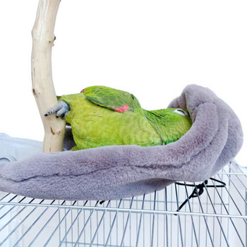 Χειμωνιάτικη ζεστή φωλιά σάλι πουλιών Γωνιακή κουβέρτα παπαγάλου κατοικίδιο ζώο Κρεμαστό κλουβί Σκηνής Μικρό Ζώο Διακόσμηση Κλουβιού Σκηνής για Parakeet Lovebird Cockatiel