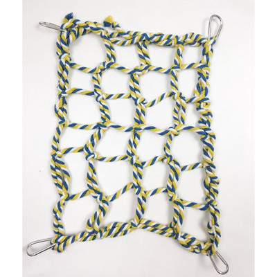 Animal de companie colorat frânghie de alpinism plasă agățat hamac cușcă accesorii decor cu cârlige pentru hamster veveriță papagal