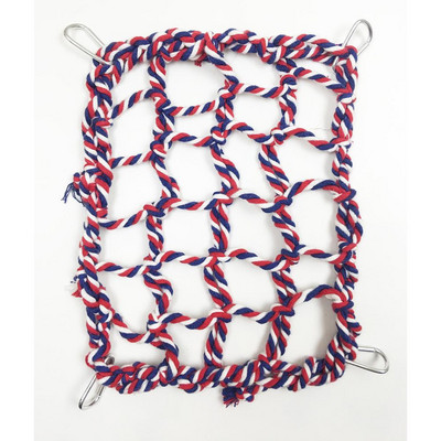 Animal de companie colorat frânghie de alpinism plasă agățat hamac cușcă accesorii decor cu cârlige pentru hamster veveriță papagal