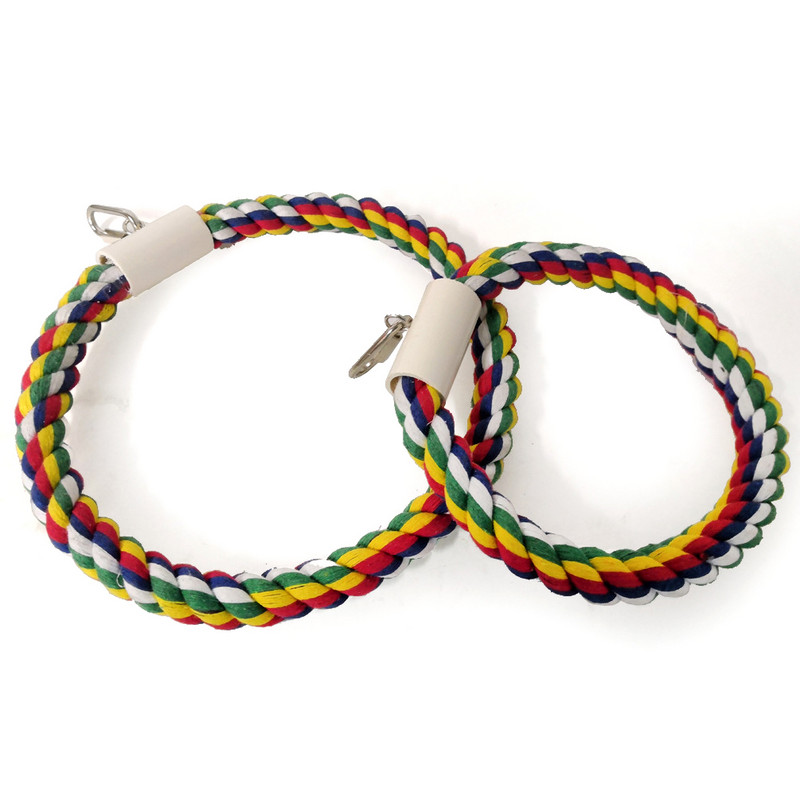 1 buc frânghie din bumbac, cușcă pentru păsări, accesorii pentru leagăn, jucărie pentru jucărie pentru animale de companie, leagăn, suport pentru exerciții, piese de antrenament 20 cm