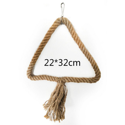 Proizvodi za kućne ljubimce Oprema za ptice Papige Igračke za žvakanje Trokutasto pamučno uže Penjanje Grickalice Ljuljačke Igračke Petlja za kavez