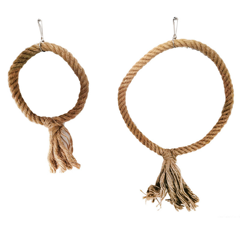 Proizvodi za kućne ljubimce Oprema za ptice Papige Igračke za žvakanje Trokutasto pamučno uže Penjanje Grickalice Ljuljačke Igračke Petlja za kavez