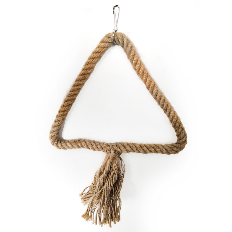 Proizvodi za kućne ljubimce Oprema za ptice Papige Igračke za žvakanje Trokutasto pamučno uže Penjanje Grickalice Ljuljačke Igračke Petlja za kavez