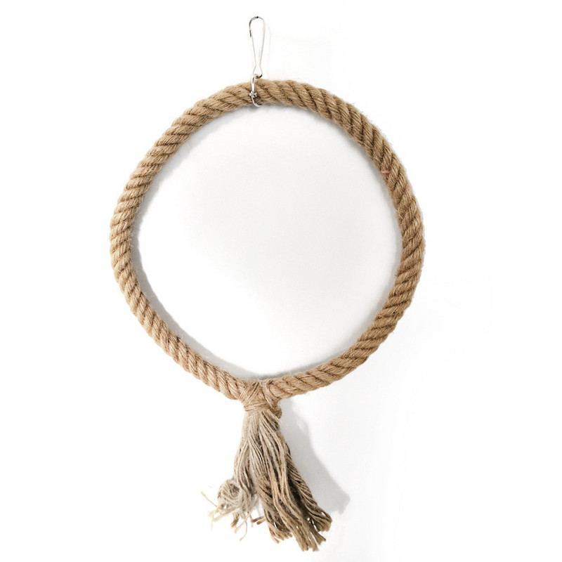 Proizvodi za kućne ljubimce Oprema za ptice Papige Igračke za žvakanje Trokutasto pamučno uže Penjanje Grickalice Ljuljačke Igračke Petlja za kavez