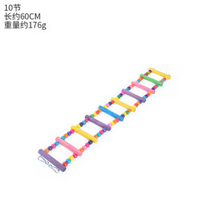 Păsări Animale de companie Papagali Scări Jucărie de cățărat Agățat mingi colorate cu păsări din lemn natural Folosiți leagăne pentru a face exerciții și a urca pe scări