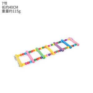 Păsări Animale de companie Papagali Scări Jucărie de cățărat Agățat mingi colorate cu păsări din lemn natural Folosiți leagăne pentru a face exerciții și a urca pe scări