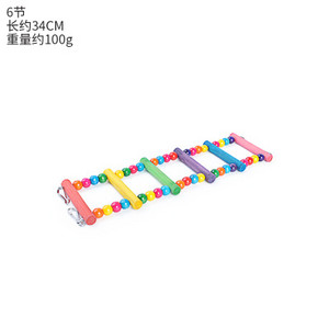 Păsări Animale de companie Papagali Scări Jucărie de cățărat Agățat mingi colorate cu păsări din lemn natural Folosiți leagăne pentru a face exerciții și a urca pe scări