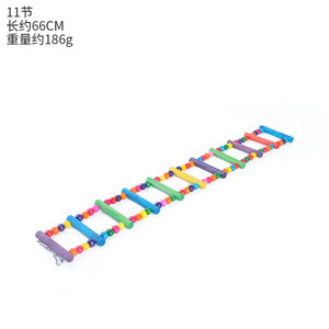 Păsări Animale de companie Papagali Scări Jucărie de cățărat Agățat mingi colorate cu păsări din lemn natural Folosiți leagăne pentru a face exerciții și a urca pe scări