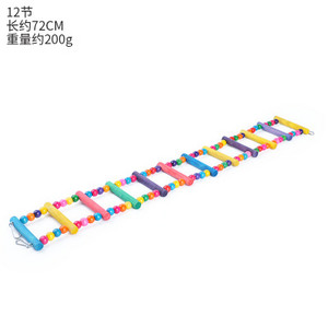 Păsări Animale de companie Papagali Scări Jucărie de cățărat Agățat mingi colorate cu păsări din lemn natural Folosiți leagăne pentru a face exerciții și a urca pe scări