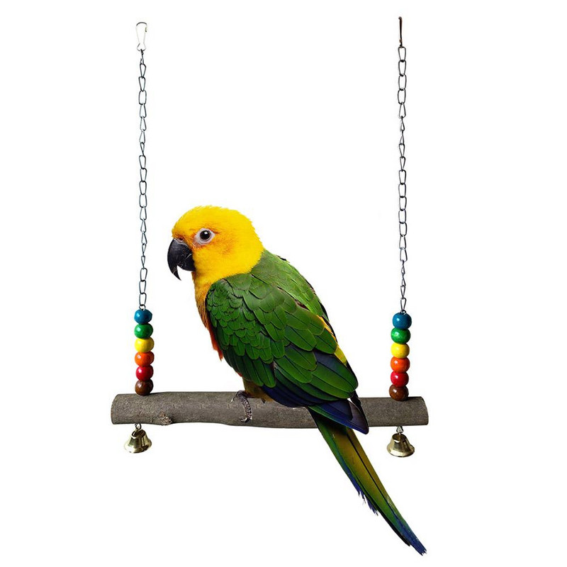 Papūgos kramtomasis žaislas didelės sūpynės, pakabinamas tiltas, grandinės sūpynės, skirtos vištų paukščiams laipioti ir kramtyti naminių gyvūnėlių sūpynes
